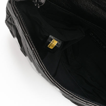 CHANEL Shoulder Bag, Matelasse, Vintage Calf, Black, Black Metal Hardware, Pre-Owned - Vintage La Charme