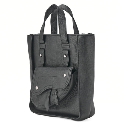 Dior Homme Saddle Handbag Mini, Leather, Black, Silver-Tone Hardware, Pre-Owned - Vintage La Charme