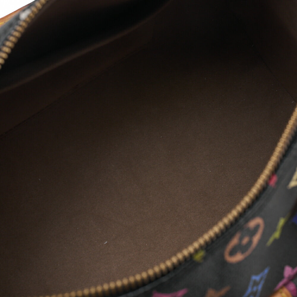 LOUIS VUITTON Louis Vuitton Handbag Monogram Multicolor Speedy 30 Handbag Black M92642 (Gold Fittings) [Used] - Vintage La Charme