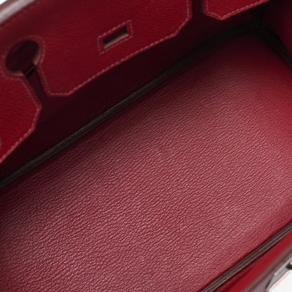 HERMES Birkin 30 Tote Bag Togo Rouge Piment Silver-Tone Hardware Pre-Owned - Vintage La Charme