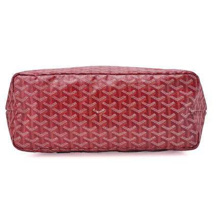 GOYARD Saint Louis PM Tote Bag, Coated Canvas, Red, Silver-Tone Hardware, Pre-Owned - Vintage La Charme