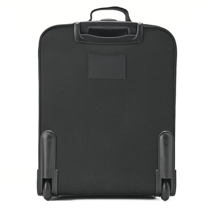 HERMES Acapulco Carry Bag Toile Chevron Black Gold-Tone Hardware Pre-Owned - Vintage La Charme