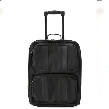 HERMES Acapulco Carry Bag Toile Chevron Black Gold-Tone Hardware Pre-Owned - Vintage La Charme