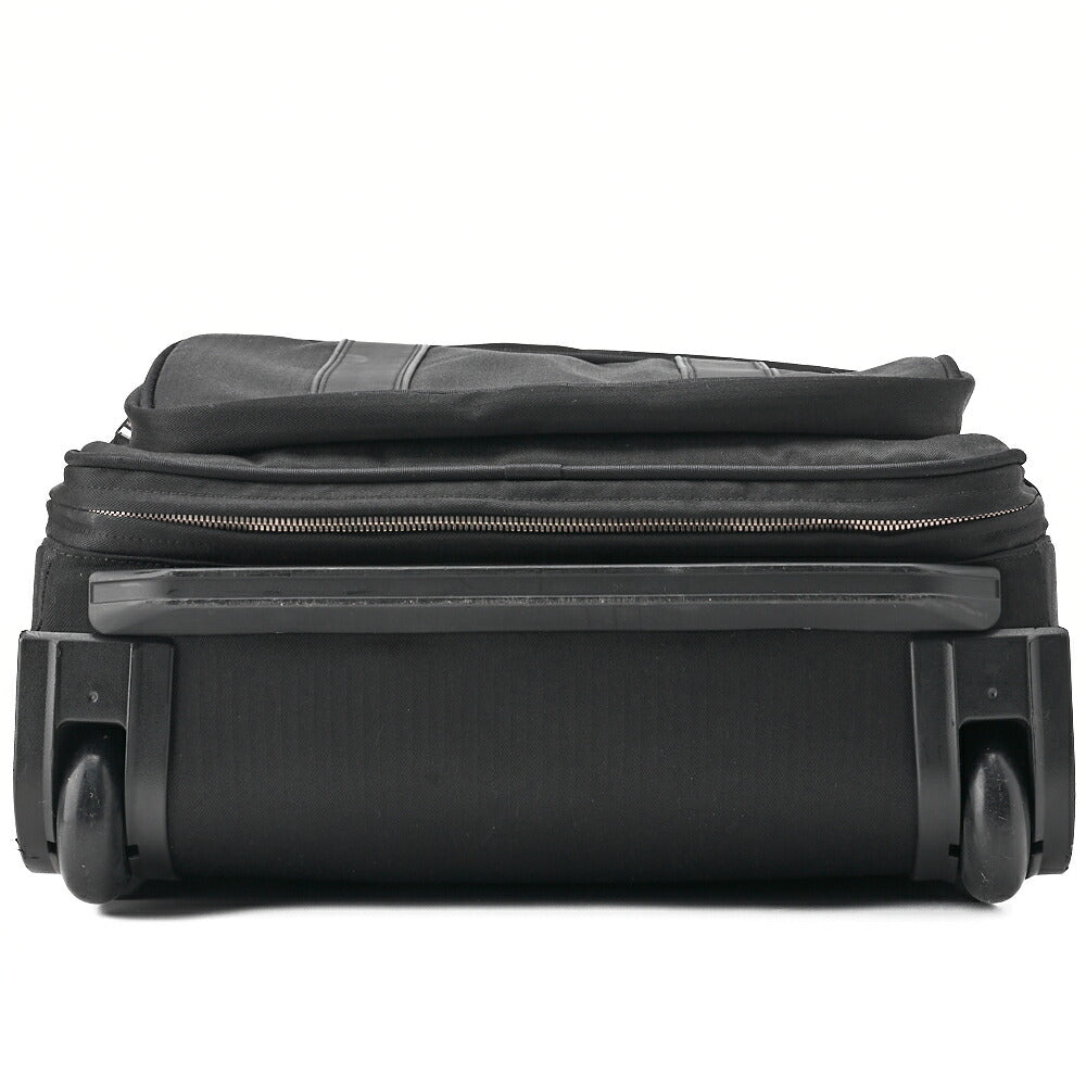 HERMES Acapulco Carry Bag Toile Chevron Black Gold-Tone Hardware Pre-Owned - Vintage La Charme