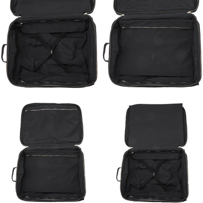 HERMES Acapulco Carry Bag Toile Chevron Black Gold-Tone Hardware Pre-Owned - Vintage La Charme