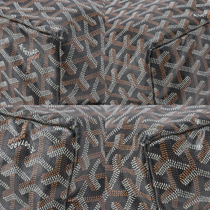 Goyard Saint Louis PM Tote Bag Coated Canvas Black Silver-Tone Hardware Pre-Owned - Vintage La Charme