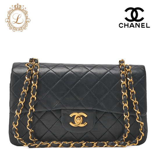 CHANEL Shoulder Bag Matelasse 23 Double Flap Lambskin Beige Gold-Tone Hardware Pre-Owned - Vintage La Charme