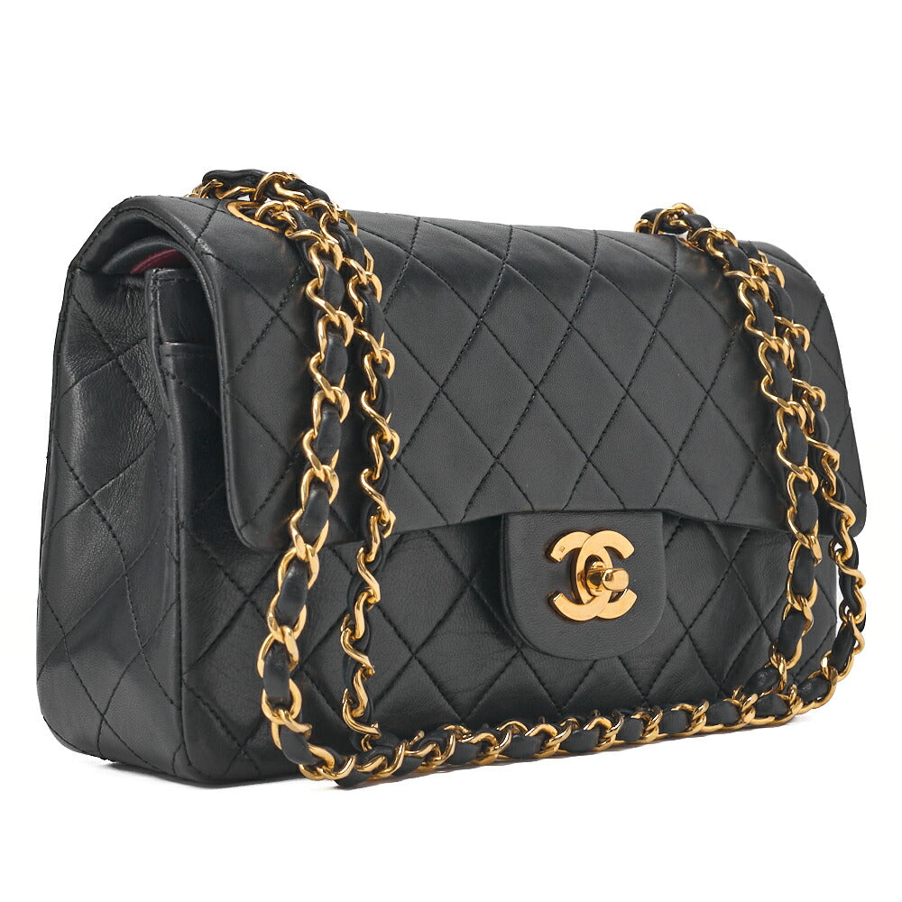 CHANEL Shoulder Bag Matelasse 23 Double Flap Lambskin Beige Gold-Tone Hardware Pre-Owned - Vintage La Charme