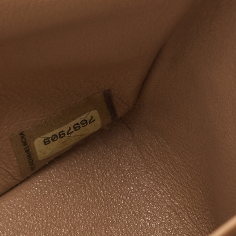 CHANEL Shoulder Bag Matelasse Double Flap Lambskin Beige Gold-Tone Hardware Pre-Owned - Vintage La Charme