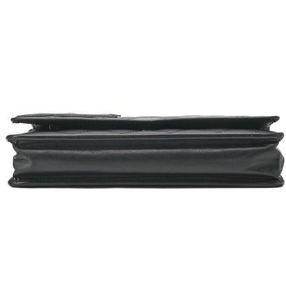 CHANEL Chain Wallet, Cambon Line, Calfskin, Black, Silver-Tone Hardware, Pre-Owned - Vintage La Charme