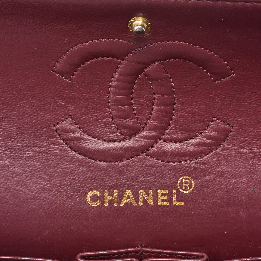 CHANEL Shoulder Bag Matelasse 23 Double Flap Chain Lambskin Black Gold-Tone Hardware Pre-Owned - Vintage La Charme