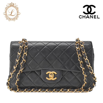 CHANEL Shoulder Bag Matelasse 23 Double Flap Chain Lambskin Beige Gold-Tone Hardware Pre-Owned - Vintage La Charme