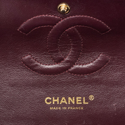 CHANEL Chain Shoulder Bag Matelasse Double Flap Caviar Skin Black Gold-Tone Hardware Pre-Owned - Vintage La Charme
