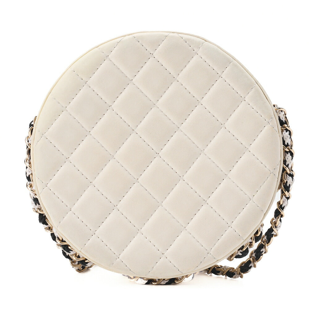 CHANEL Cruise Line Float Chain Shoulder Bag Lambskin × Vinyl Black (Gold Fittings) Women's Bag High Brand [Used] - Vintage La Charme