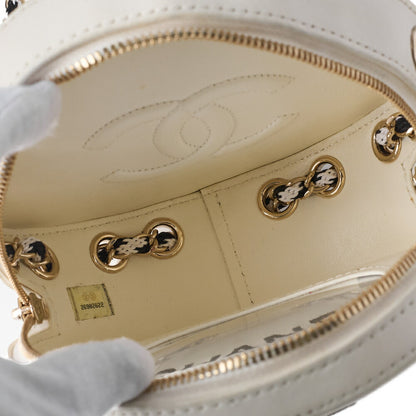 CHANEL Cruise Line Float Chain Shoulder Bag Lambskin × Vinyl Black (Gold Fittings) Women's Bag High Brand [Used] - Vintage La Charme