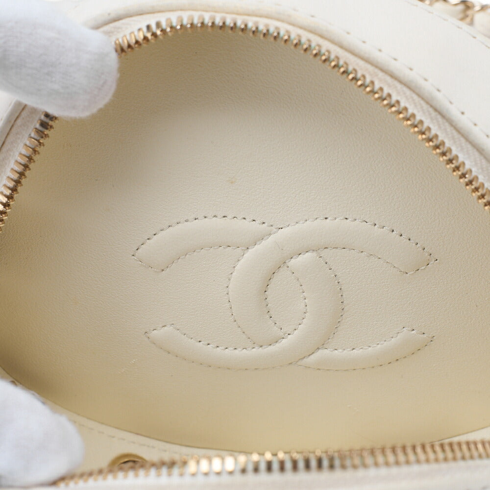 CHANEL Cruise Line Float Chain Shoulder Bag Lambskin × Vinyl Black (Gold Fittings) Women's Bag High Brand [Used] - Vintage La Charme