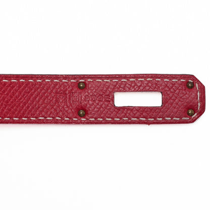 HERMES Birkin 35 Handbag Epson, Rouge Cazak × Corveil Red, Gold-Tone Hardware, Pre-Owned - Vintage La Charme