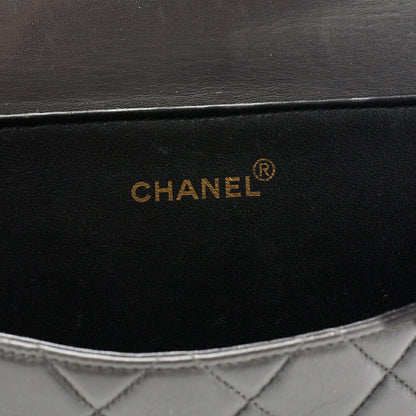 CHANEL Handbag Matelasse One Shoulder Bag Lambskin Black Gold-Tone Hardware Pre-Owned - Vintage La Charme