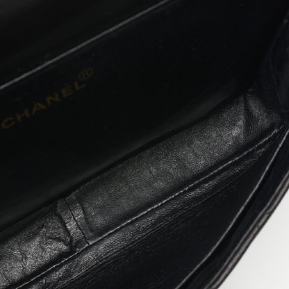 CHANEL Handbag Matelasse One Shoulder Bag Lambskin Black Gold-Tone Hardware Pre-Owned - Vintage La Charme