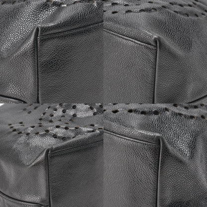 CHANEL Shoulder Bag, Triple Coco Drawstring, Caviar Skin, Black, Gold-Tone Hardware, Pre-Owned - Vintage La Charme