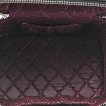 CHANEL Vanity Handbag Matelasse Lambskin Black Silver-Tone Hardware Pre-Owned - Vintage La Charme