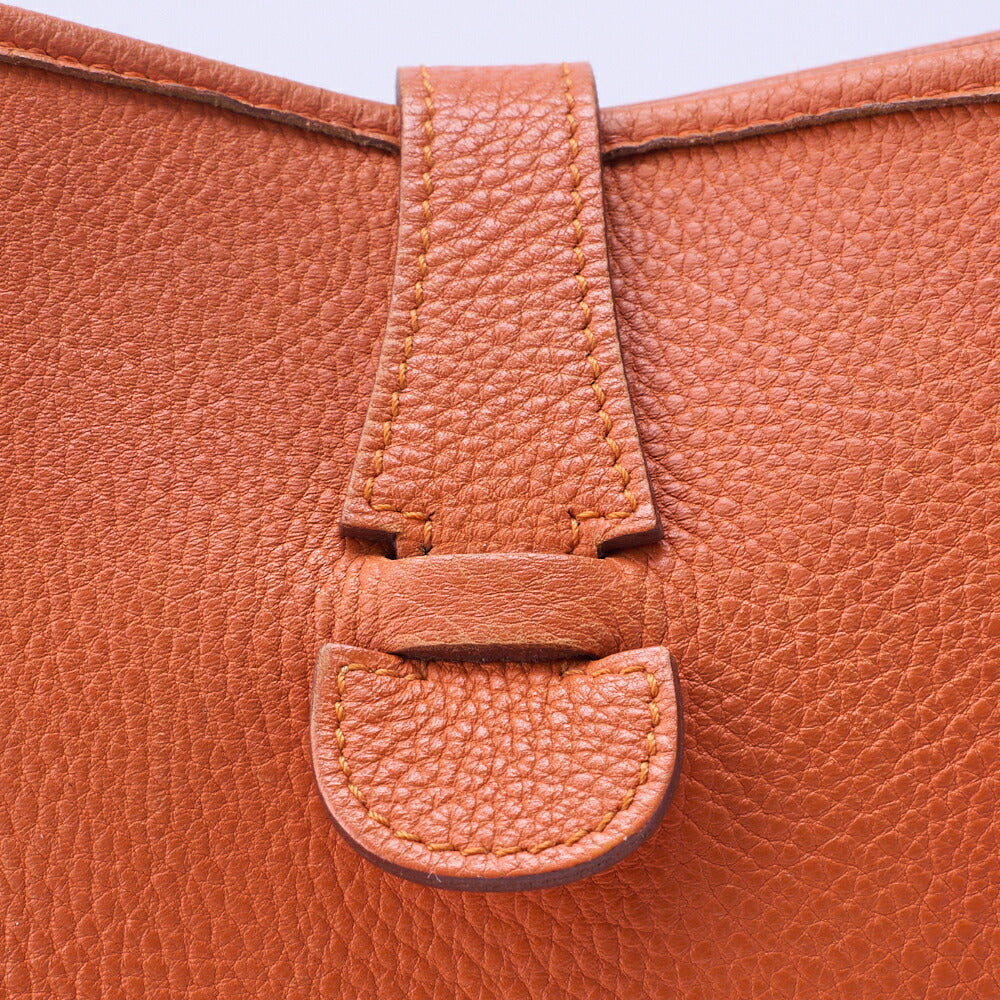 HERMES Evelyn GM 1 Ann Shoulder Bag, Tryon Orange, Gold-Tone Hardware, Pre-Owned - Vintage La Charme