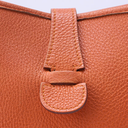 HERMES Evelyn GM 1 Ann Shoulder Bag, Tryon Orange, Gold-Tone Hardware, Pre-Owned - Vintage La Charme