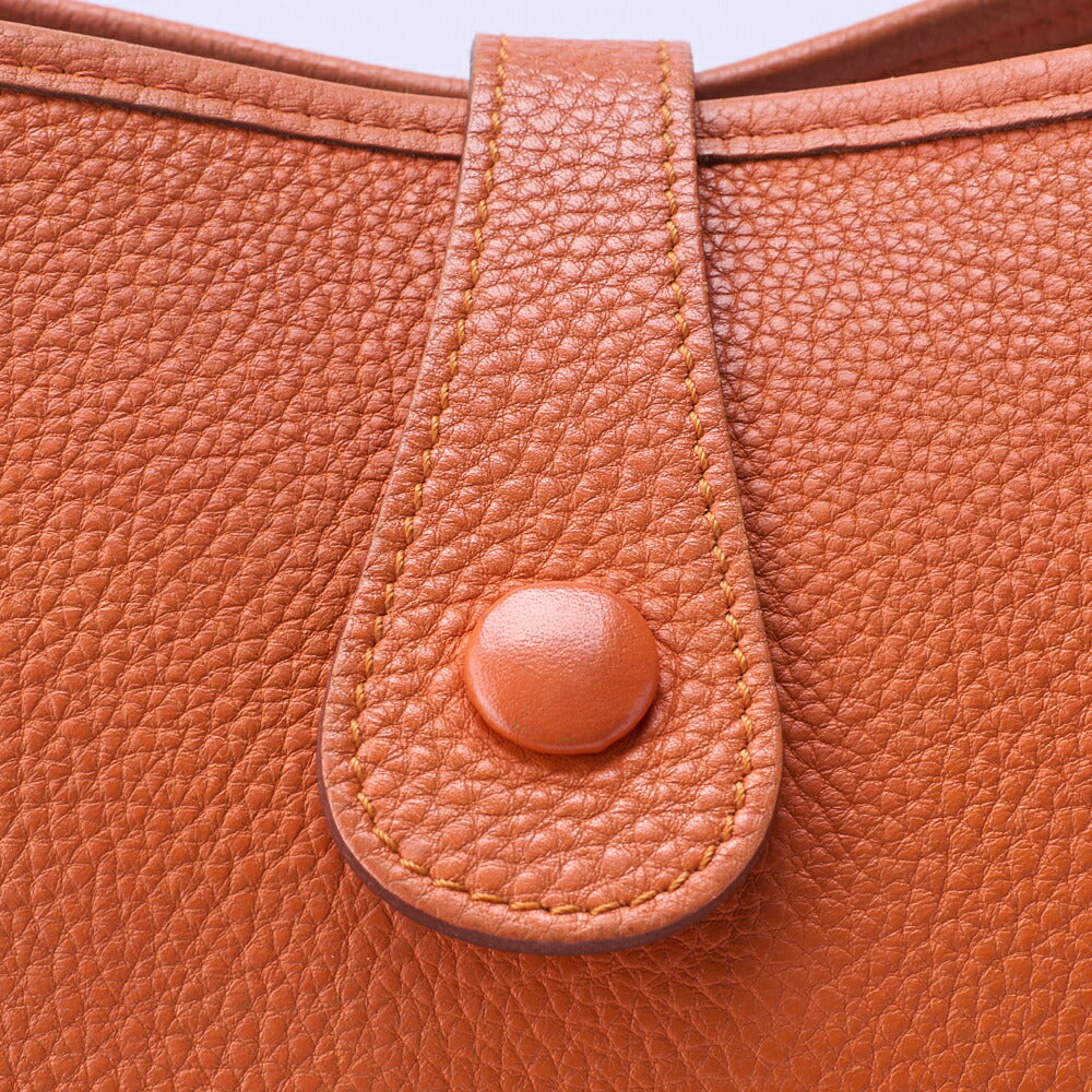 HERMES Evelyn GM 1 Ann Shoulder Bag, Tryon Orange, Gold-Tone Hardware, Pre-Owned - Vintage La Charme