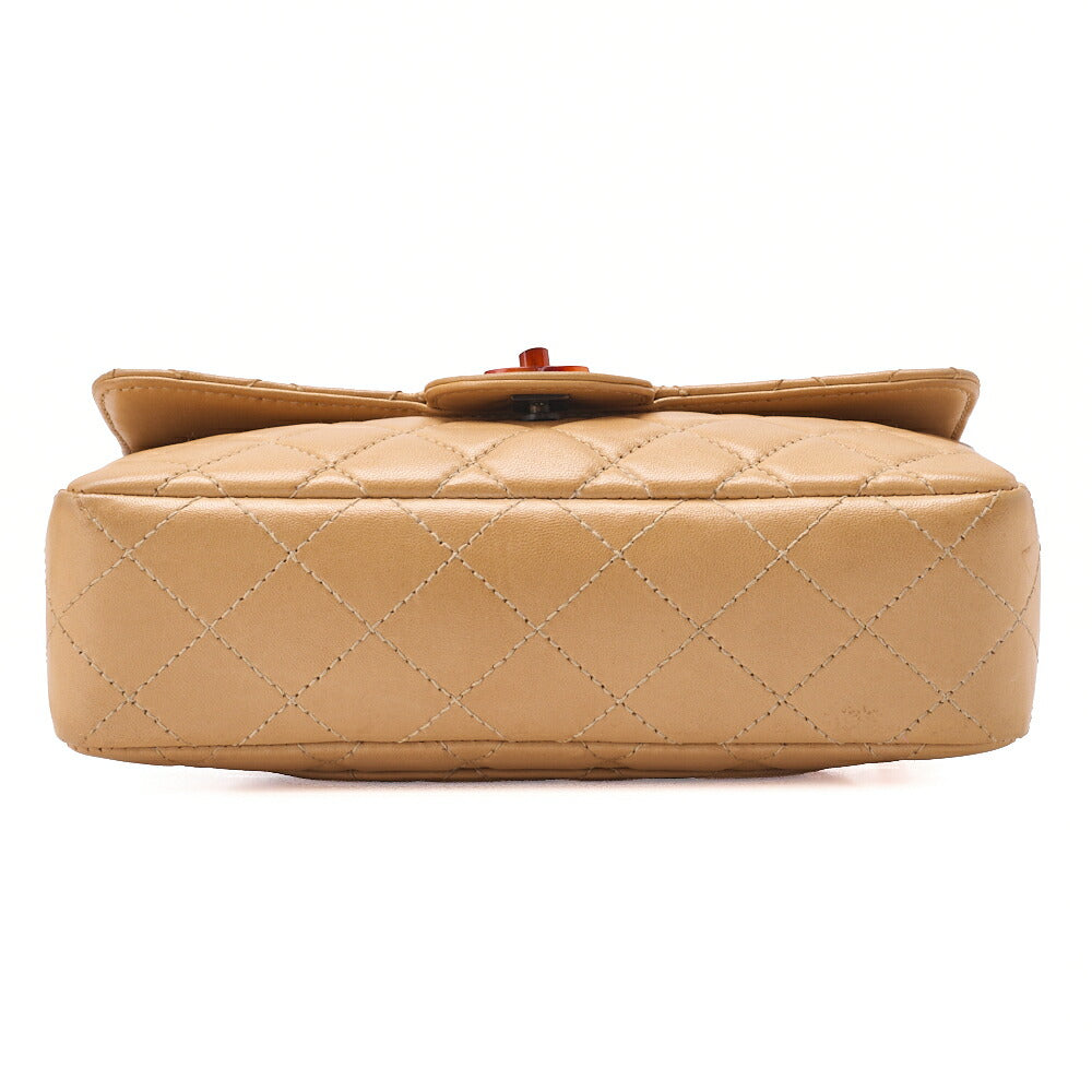 Chanel Shoulder Bag Matelasse Lambskin Tortoiseshell Pattern Beige Gold-Tone Hardware Pre-Owned - Vintage La Charme