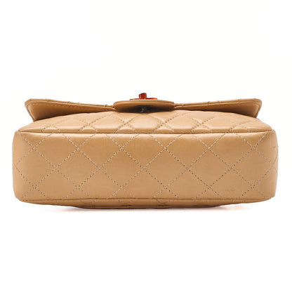 Chanel Shoulder Bag Matelasse Lambskin Tortoiseshell Pattern Beige Gold-Tone Hardware Pre-Owned - Vintage La Charme