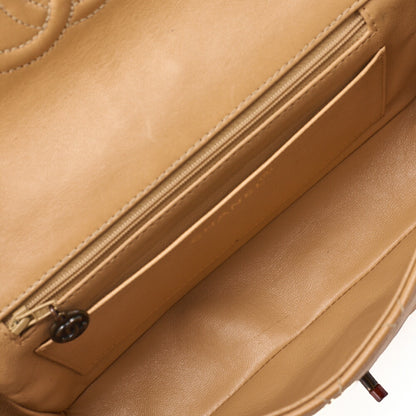 Chanel Shoulder Bag Matelasse Lambskin Tortoiseshell Pattern Beige Gold-Tone Hardware Pre-Owned - Vintage La Charme