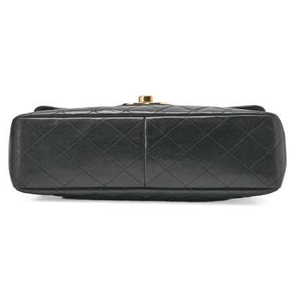 CHANEL Chain Shoulder Bag Big Matelasse 30cm Single Flap Lambskin Black (Gold Fittings) Women's Bag Women's [Used] - Vintage La Charme