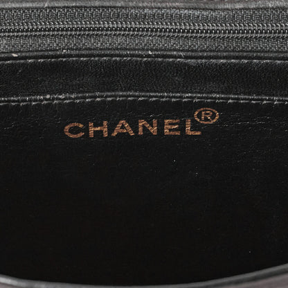 CHANEL Chain Shoulder Bag Big Matelasse 30cm Single Flap Lambskin Black (Gold Fittings) Women's Bag Women's [Used] - Vintage La Charme