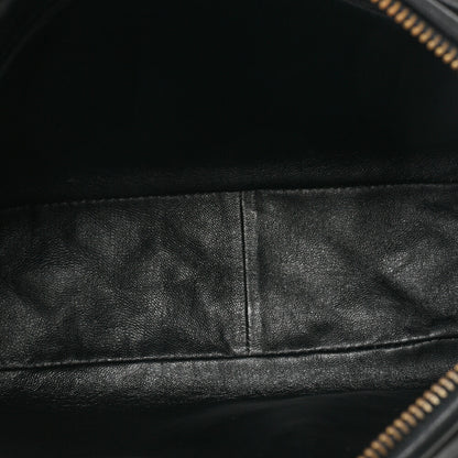 CHANEL Shoulder Bag, Matelasse Outside Flap Fringe Chain Shoulder, Lambskin, Black, Gold-Tone Hardware, Pre-Owned - Vintage La Charme