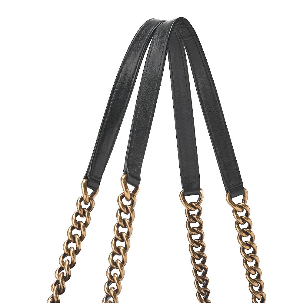 CHANEL Chanel Shoulder Bag Matelasse Calfskin Black Coco Mark (Gold Fittings) Women's [Used] - Vintage La Charme