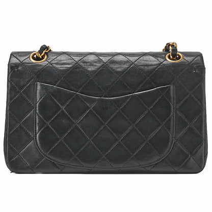 CHANEL Shoulder Bag Matelasse 23 Double Flap Chain Lambskin Black Gold-Tone Hardware Pre-Owned - Vintage La Charme
