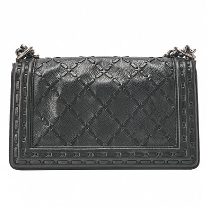 CHANEL Shoulder Bag, Boy Chanel V Stitch, Denim, Silver-Tone Hardware, Pre-Owned - Vintage La Charme