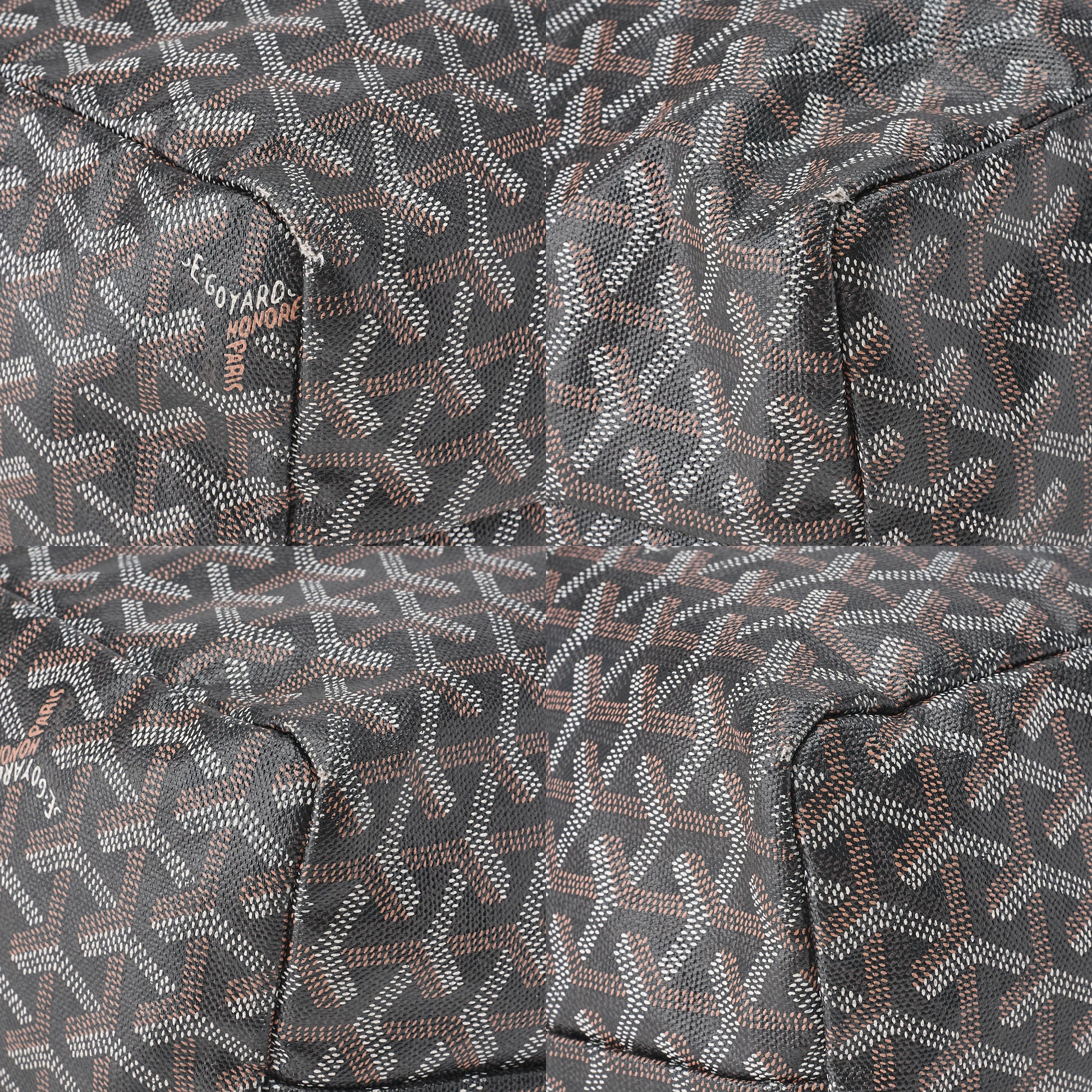 Goyard Saint Louis PM Tote Bag Coating Canvas Black Silver-Tone Hardware Pre-Owned - Vintage La Charme