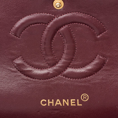 CHANEL Shoulder Bag Matelasse Double Flap Lambskin Black Gold-Tone Hardware Pre-Owned - Vintage La Charme