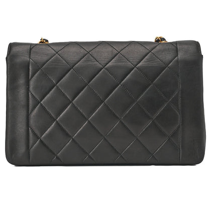 CHANEL Shoulder Bag, Matelasse, Lambskin, Black, Gold-Tone Hardware, Pre-Owned - Vintage La Charme