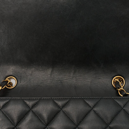 CHANEL Shoulder Bag, Matelasse, Lambskin, Black, Gold-Tone Hardware, Pre-Owned - Vintage La Charme