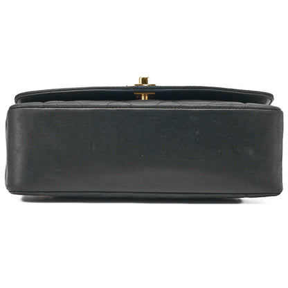 CHANEL Chain Shoulder Bag Matelasse Lambskin Black Gold-Tone Hardware Pre-Owned - Vintage La Charme