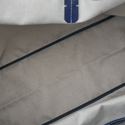 Goyard Saint Louis PM Tote Bag Coating Canvas Navy Silver-Tone Hardware Pre-Owned - Vintage La Charme