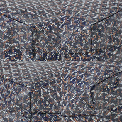 Goyard Saint Louis PM Tote Bag Coating Canvas Navy Silver-Tone Hardware Pre-Owned - Vintage La Charme