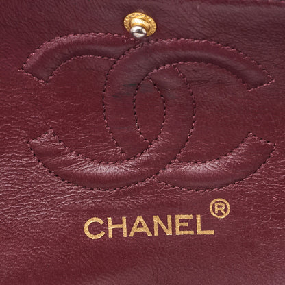 CHANEL Shoulder Bag Matelasse Double Flap Lambskin Navy Gold-Tone Hardware Pre-Owned - Vintage La Charme