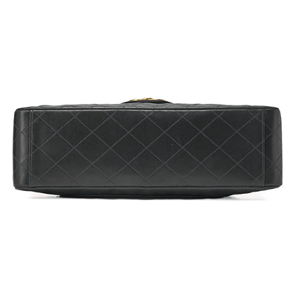 CHANEL Chain Shoulder Bag Big Matelasse Lambskin Black Gold-Tone Hardware Pre-Owned - Vintage La Charme