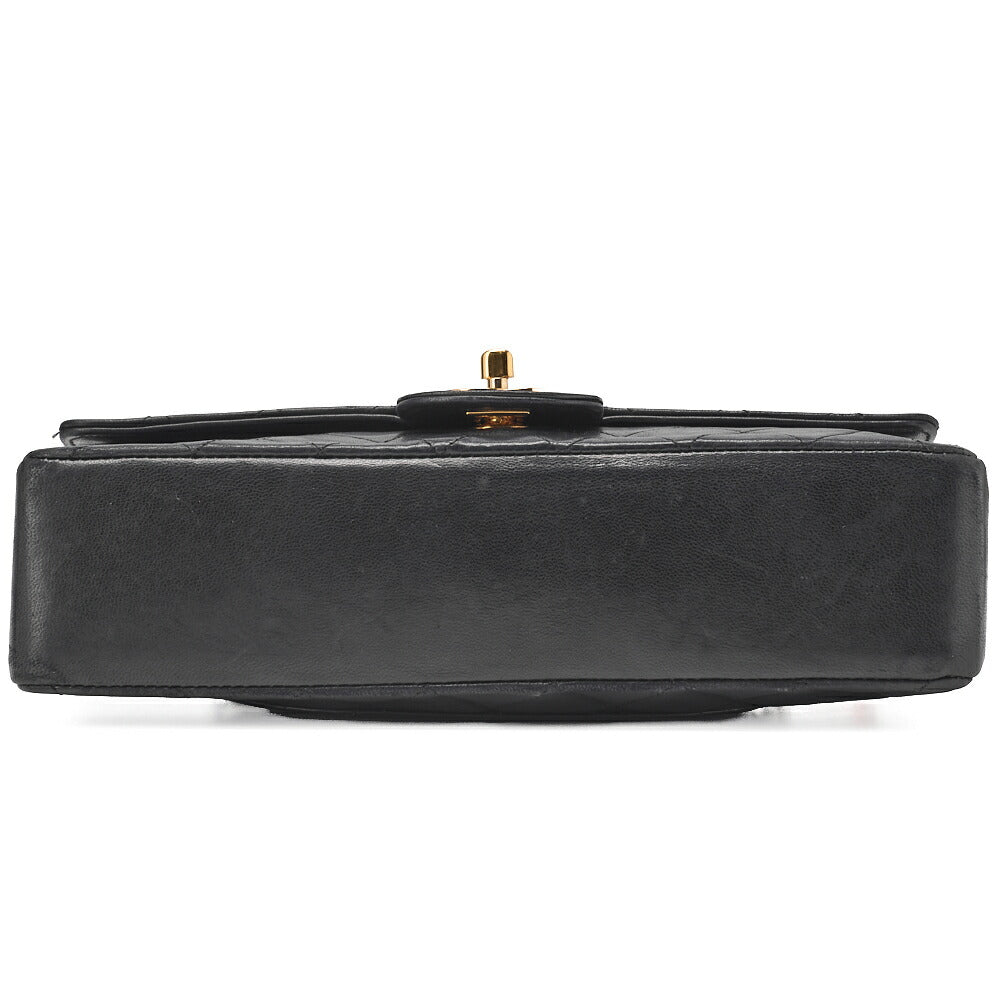 CHANEL Shoulder Bag, Chain Shoulder, Matelasse, Lambskin, Black, Gold-Tone Hardware, Pre-Owned - Vintage La Charme