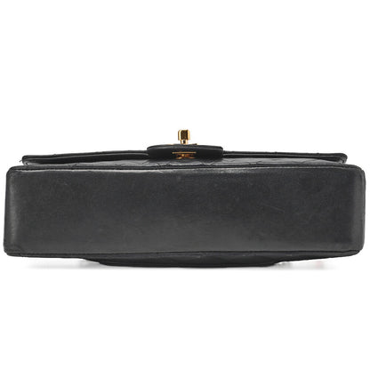 CHANEL Shoulder Bag, Chain Shoulder, Matelasse, Lambskin, Black, Gold-Tone Hardware, Pre-Owned - Vintage La Charme