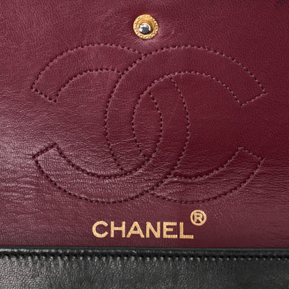 CHANEL Shoulder Bag, Chain Shoulder, Matelasse, Lambskin, Black, Gold-Tone Hardware, Pre-Owned - Vintage La Charme