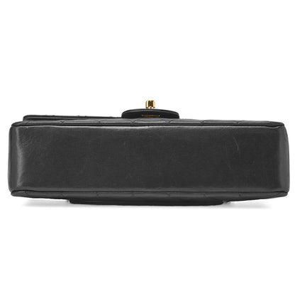 CHANEL Chain Shoulder Bag, Matelasse, Lambskin, Black, Gold-Tone Hardware, Pre-Owned - Vintage La Charme